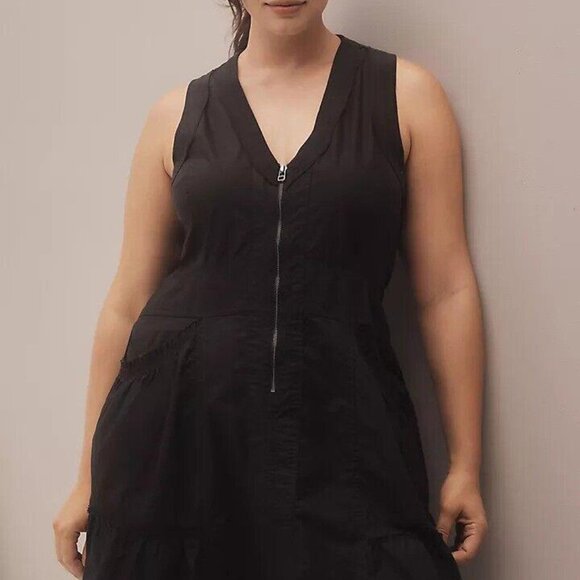 Daily Practice by Anthropologie Trek Utility Mini Dress Tiered Cotton S 280417 - Picture 8 of 12
